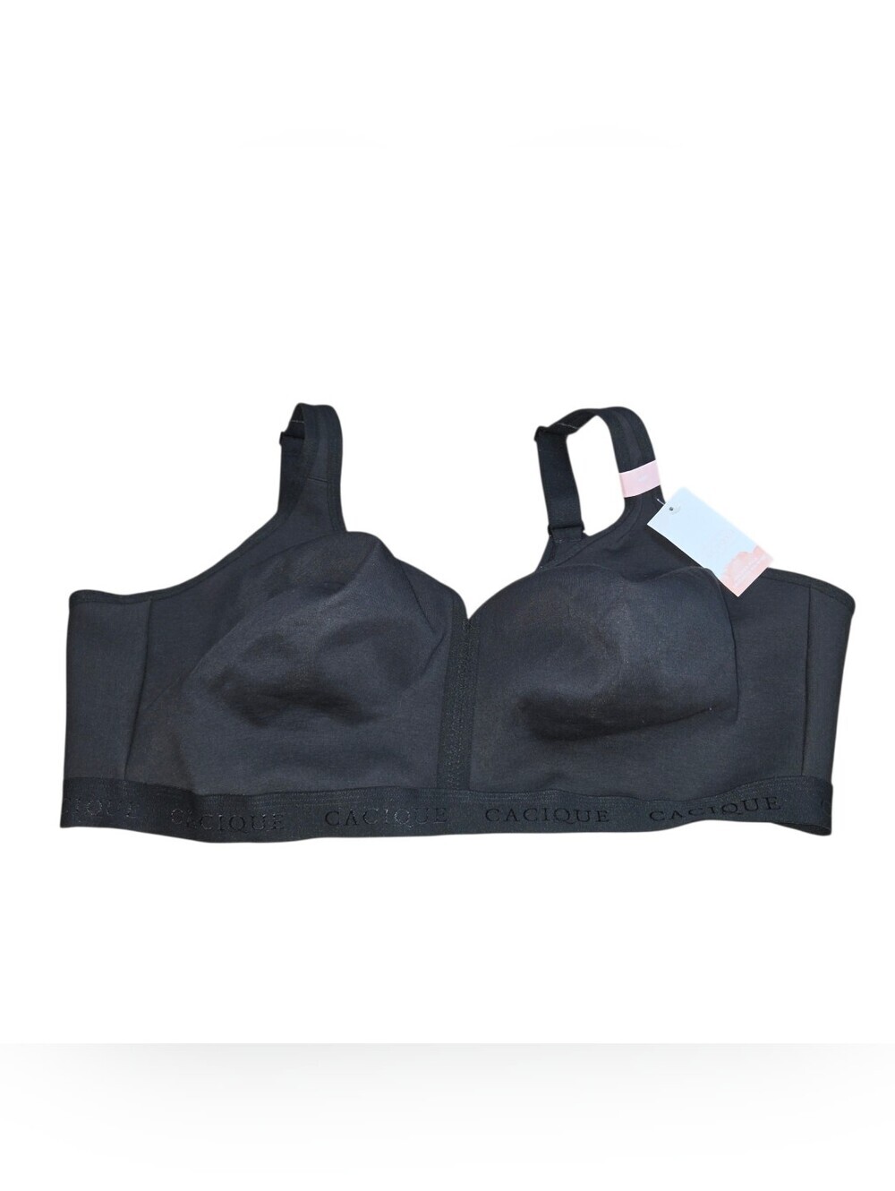 Cacique Black Wireless Full-Coverage Bra